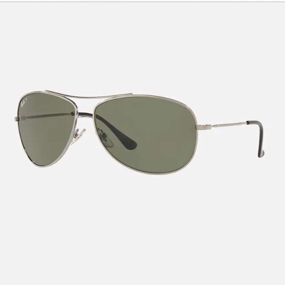 RAY BAN-Grey/Black,Silver Frame, Slight Curve, UNISEX Aviator
